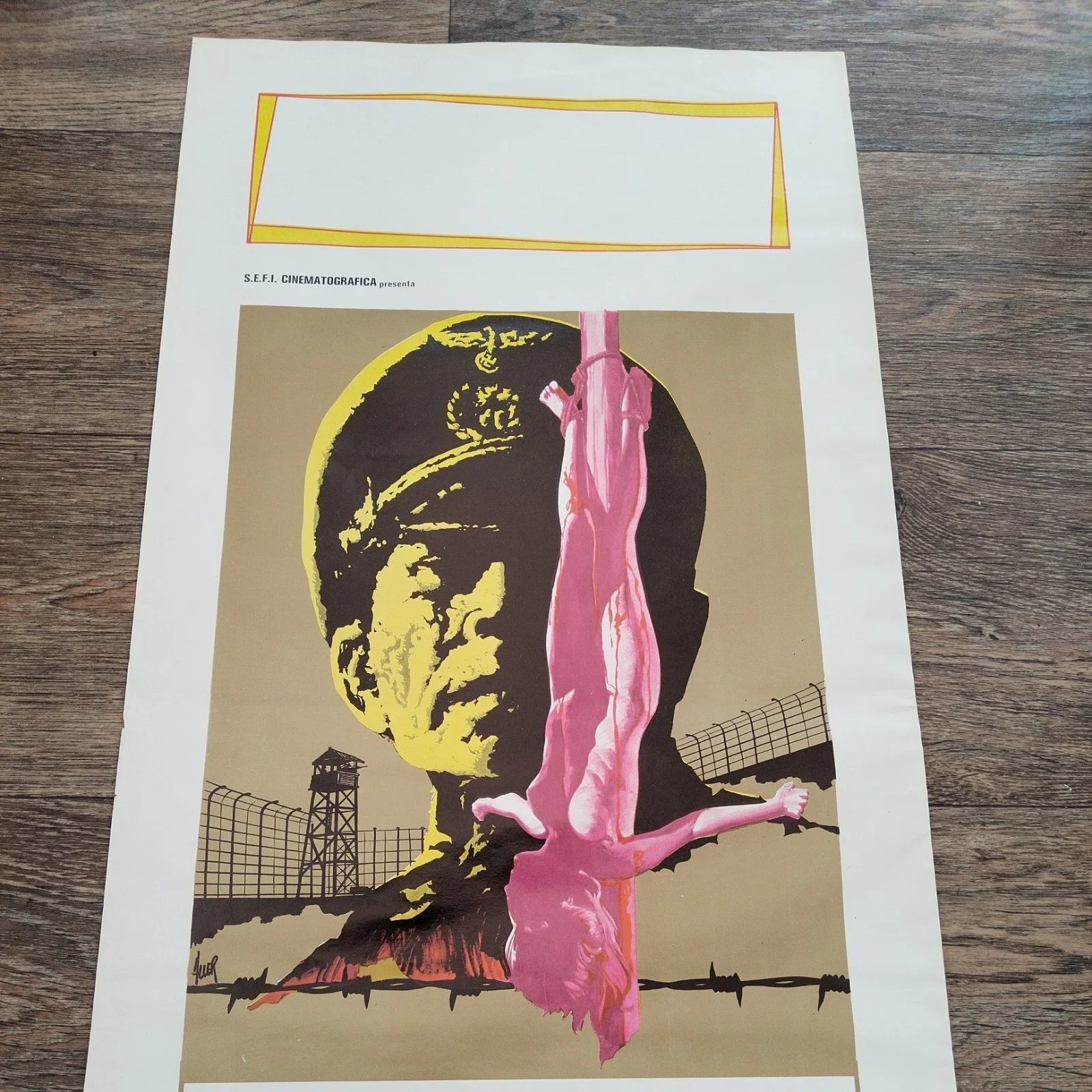 SS Experiment Camp Pre Cert Horror Interest /Original Italian Locandina Poster, изображение 5
