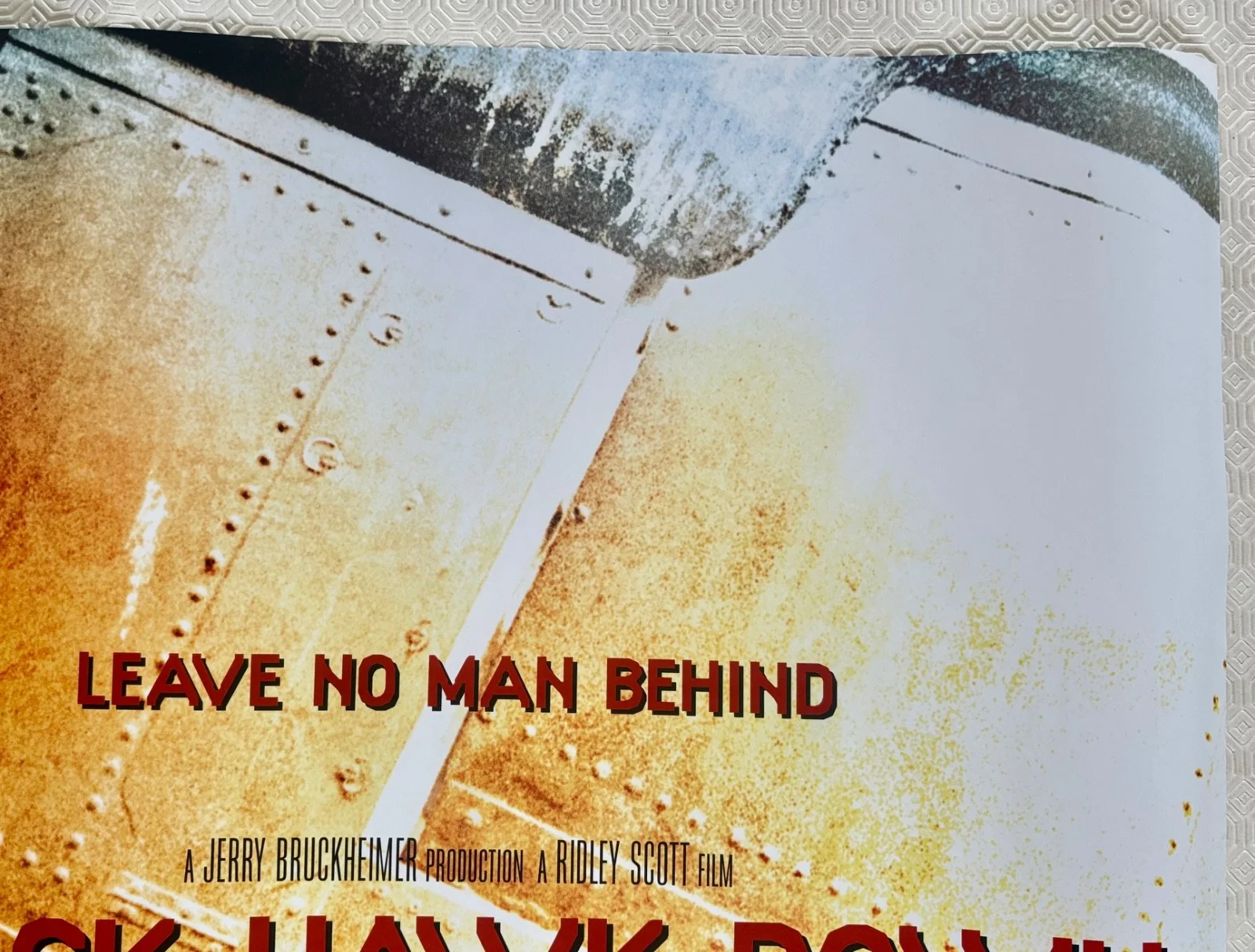 Black Hawk Down original 2001 DS Quad Poster Ridley Scott Hartnett McGregor, image 4