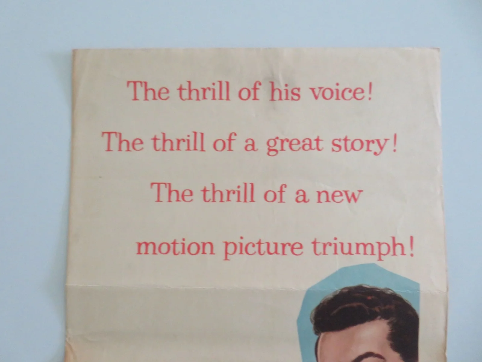 Serenade US Insert Poster Mario Lanza Joan Fontaine 1956, image 2