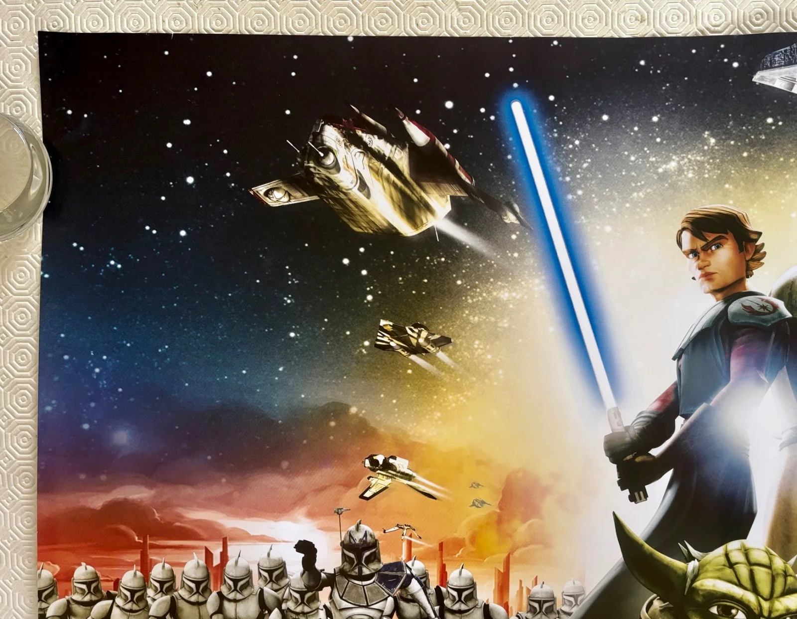 Star Wars The Clone Wars original 2008 double sided quad poster, image 3