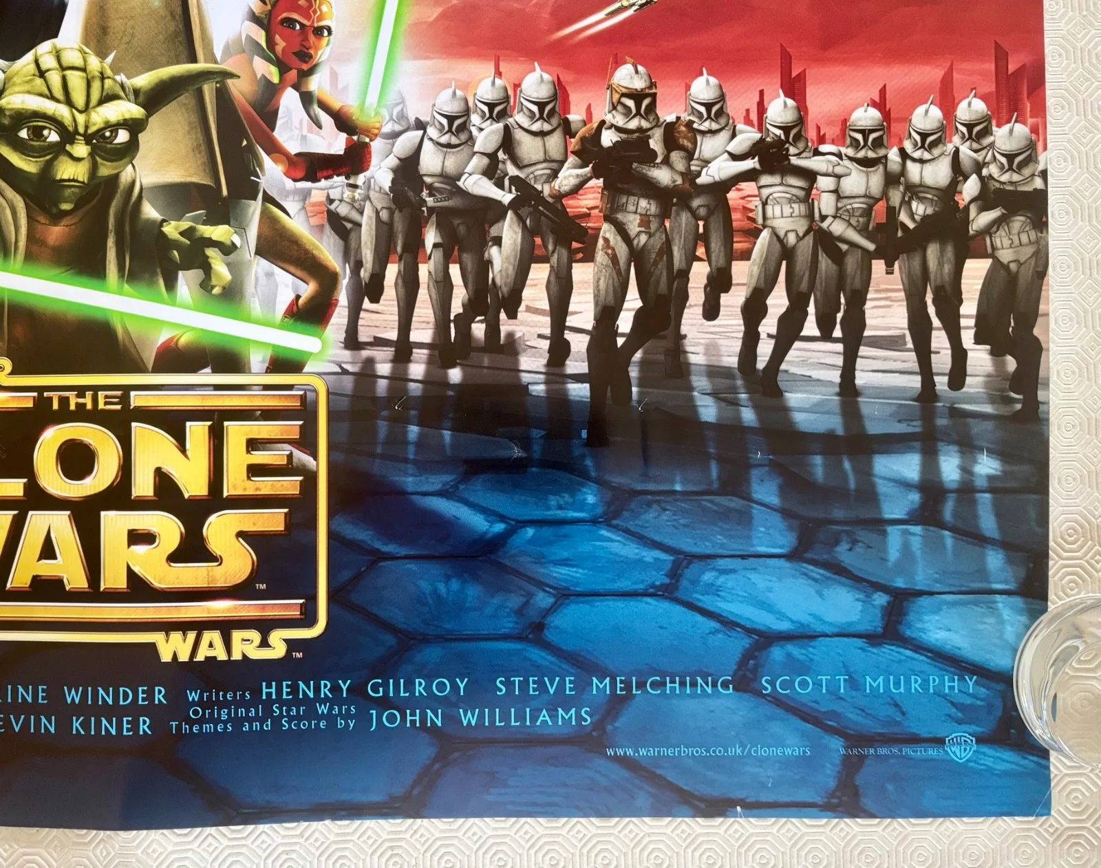 Star Wars The Clone Wars original 2008 double sided quad poster, image 5