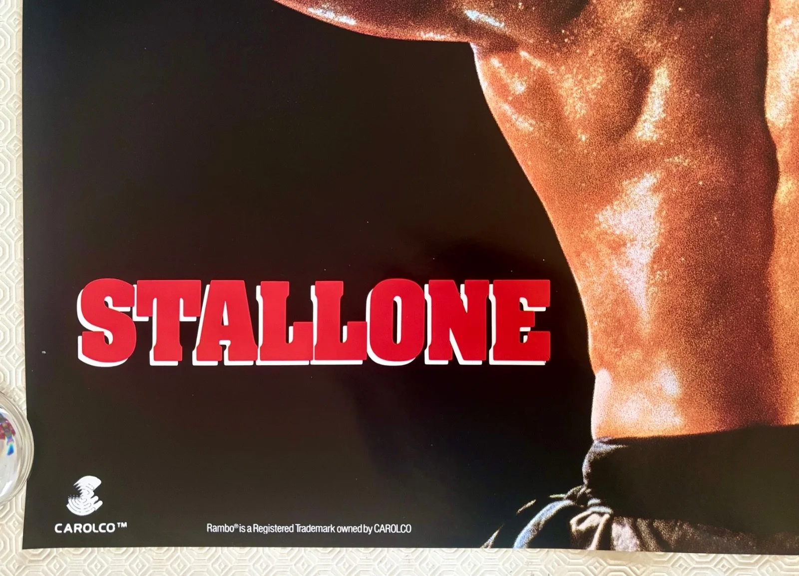 Rambo III Original 1988 advance teaser Quad Poster Sylvester Stallone, image 2