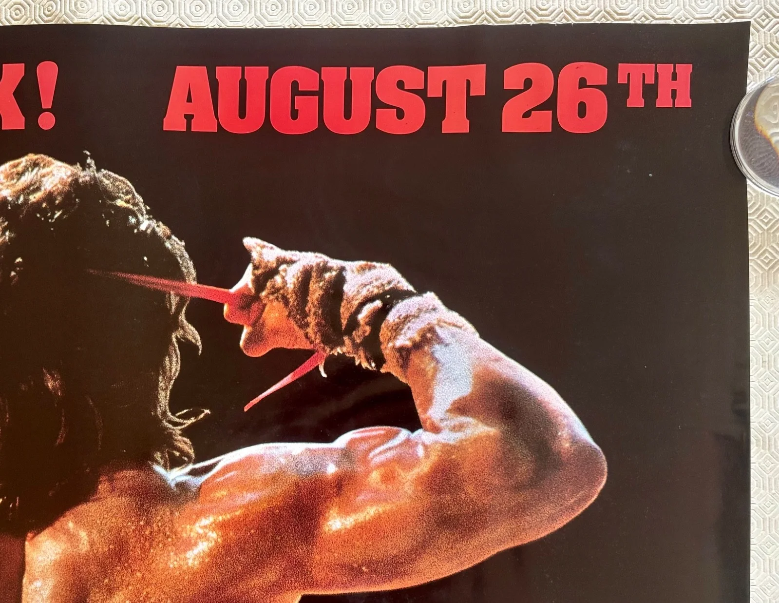 Rambo III Original 1988 advance teaser Quad Poster Sylvester Stallone, image 4