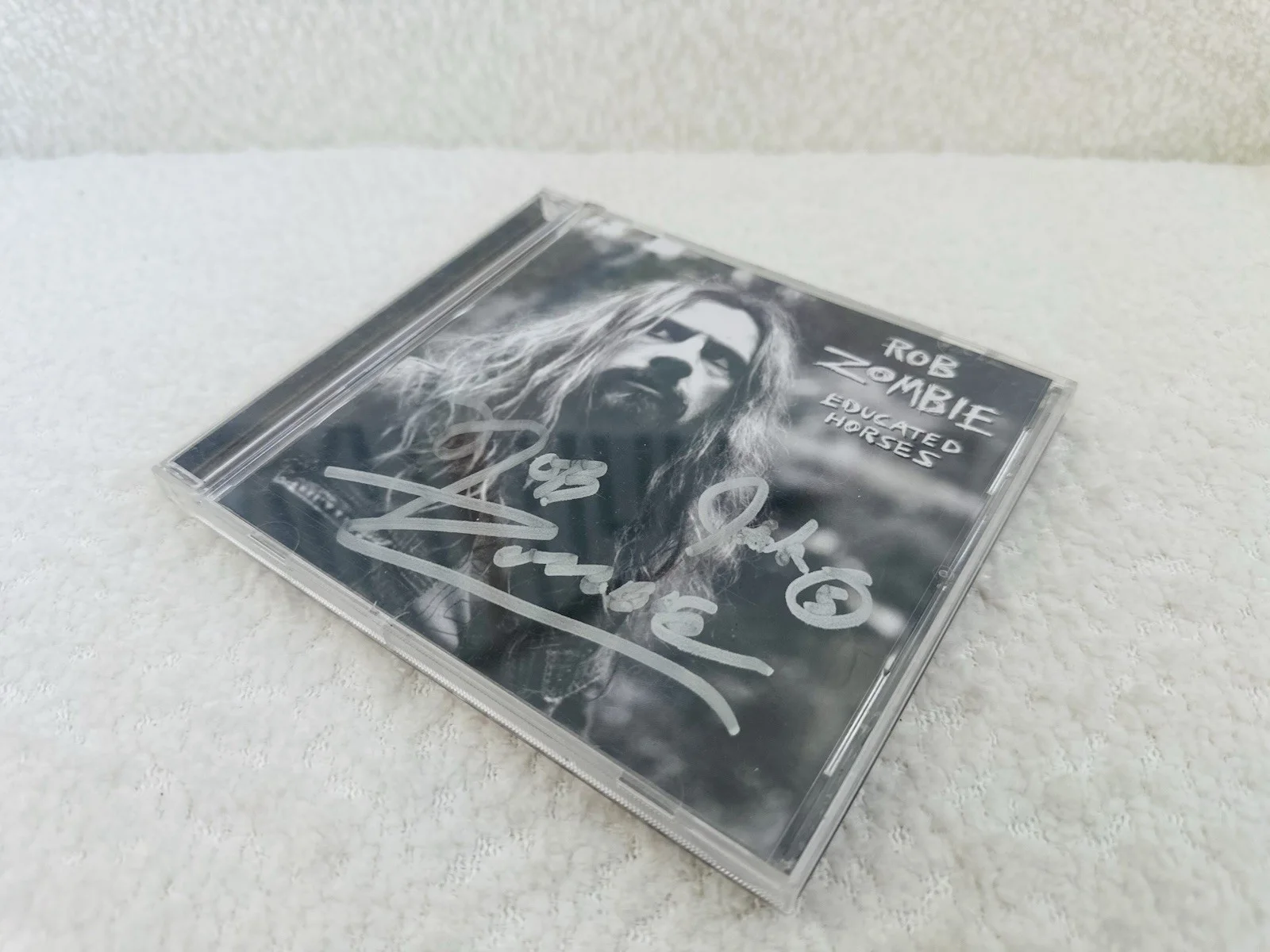 ROB ZOMBIE SIGNED EDUCATED HORSES DISC CD ORIGINAL CASE, image 3