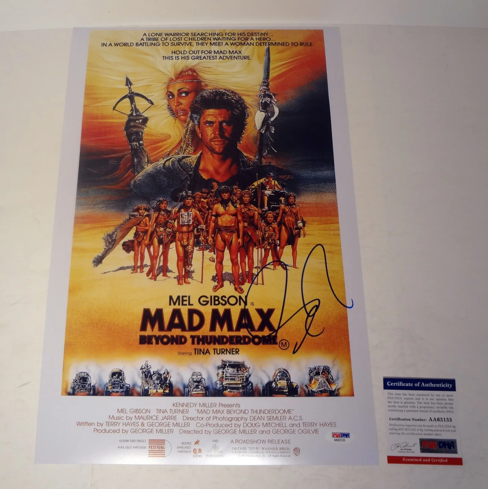George Miller — George Miller Director Mad Max Signed Autograph Movie Poster PSA/DNA COA #1
