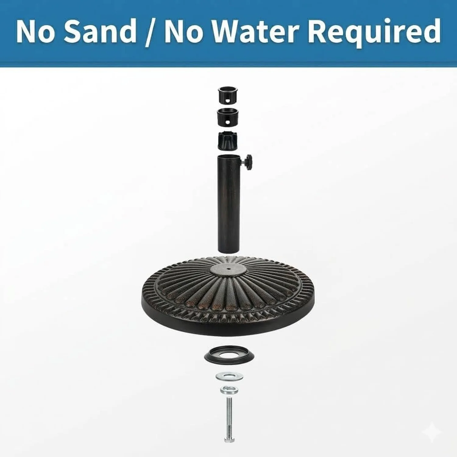 Jarka&Co Patio Umbrella Stand - 40 lbs 20.8" Heavy Duty Outdoor Umbrella Base..., изображение 5