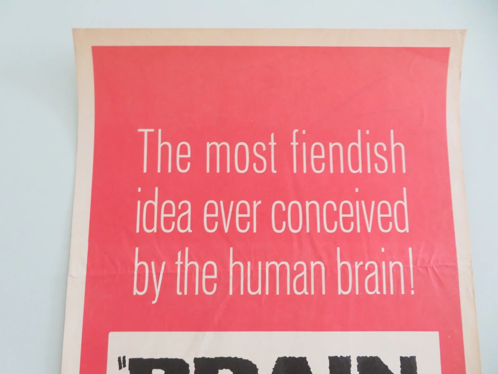 Brainstorm US Insert Poster Jeffrey Hunter Anne Francis 1965, image 2