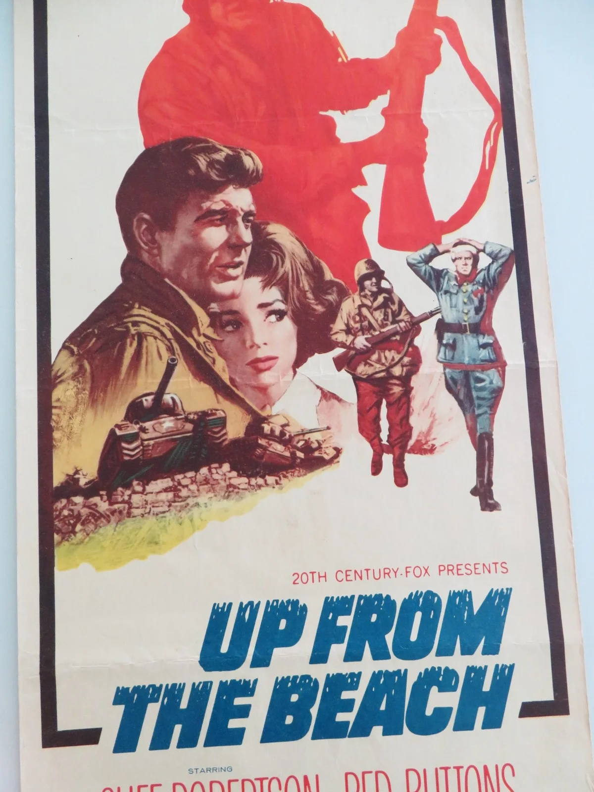 Up From The Beach US Insert Poster Cliff Robertson Red Buttons 1965, image 3