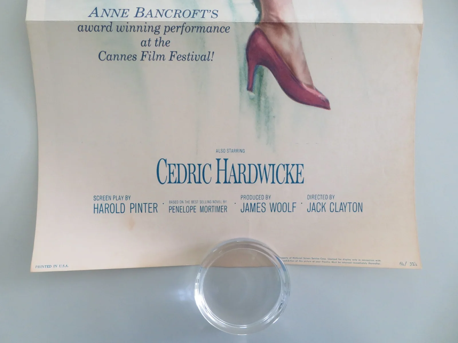 The Pumpkin Eater US Insert Poster Anne Bancroft Peter Finch 1964, изображение 4