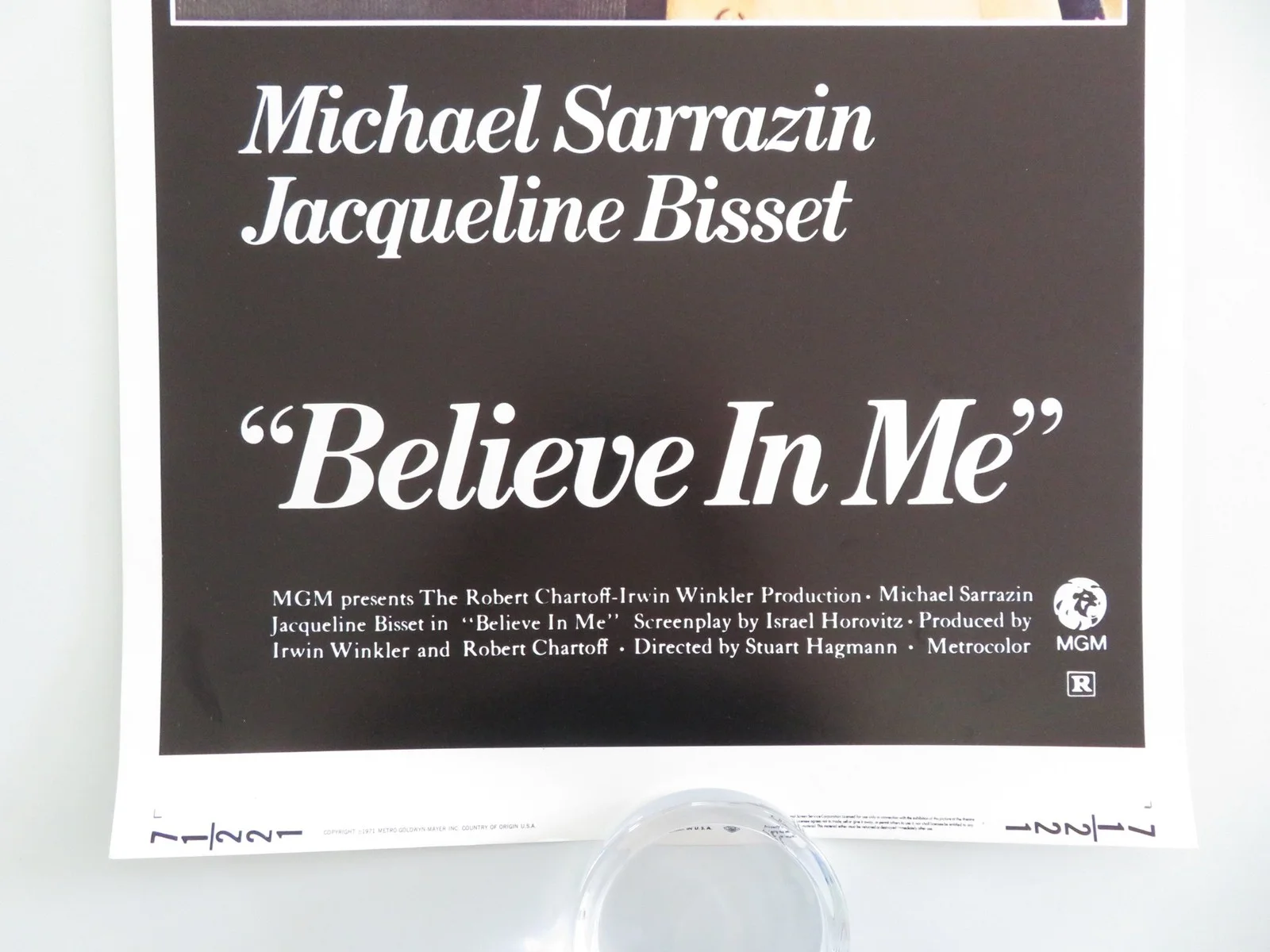 Believe in Me US Insert Poster Michael Sarrazin Jacqueline Bisset 1971, image 4