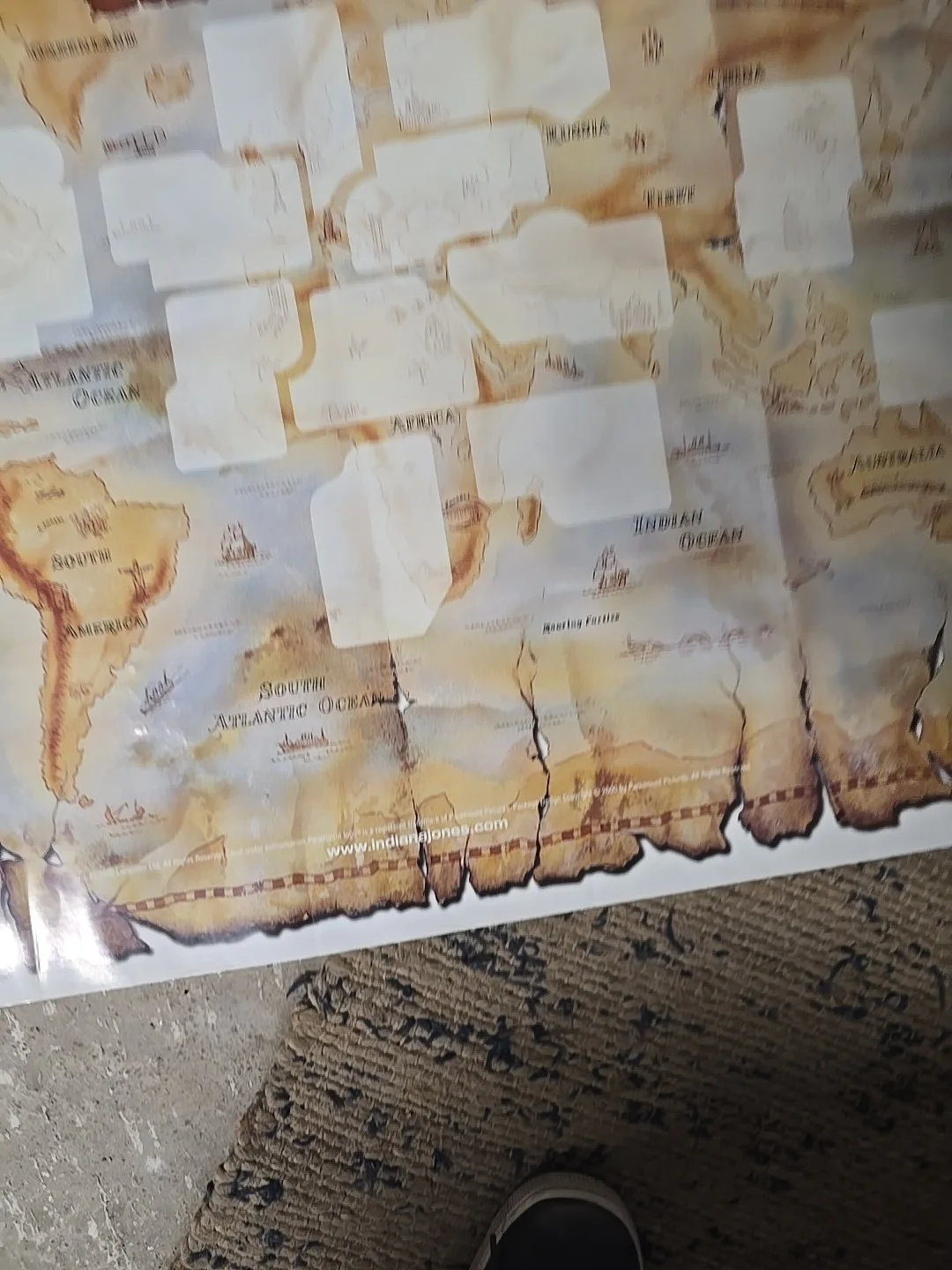 Indiana Jones Complete Adventures Original Poster young Indiana Jones map VHS, image 3
