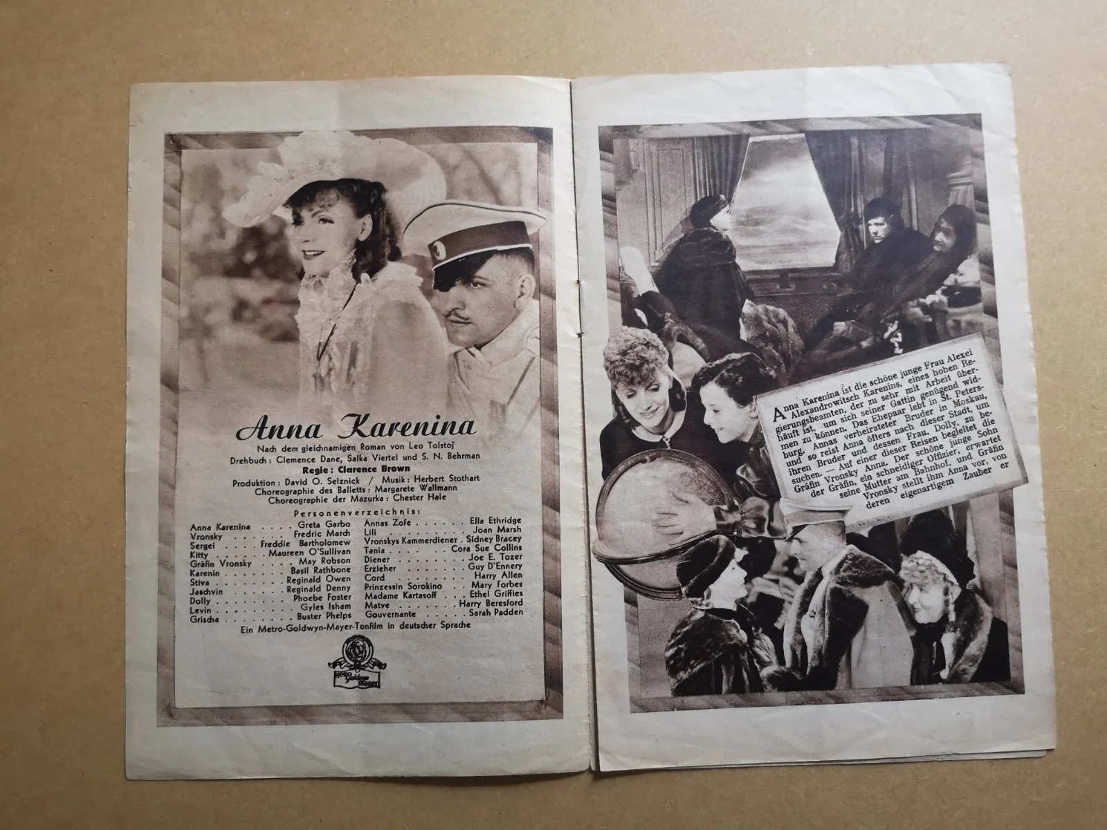 4 x Greta Garbo vintage film programmes in German, image 2