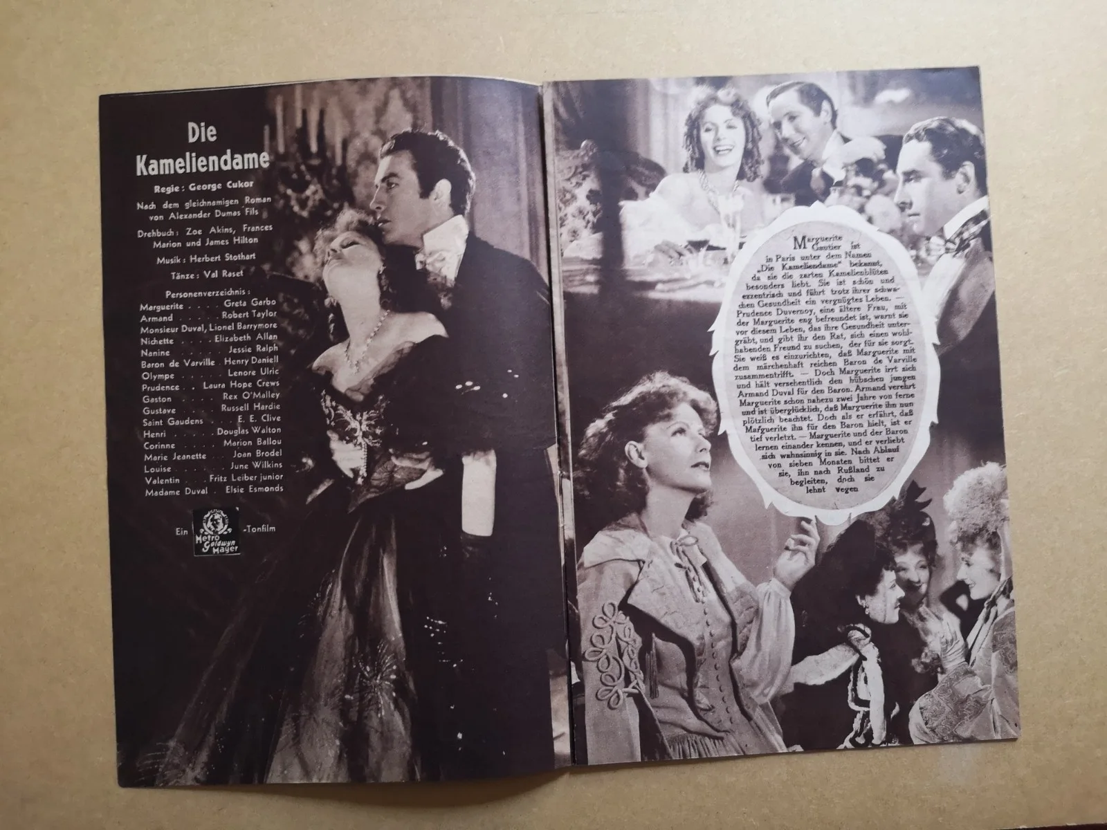 4 x Greta Garbo vintage film programmes in German, image 4