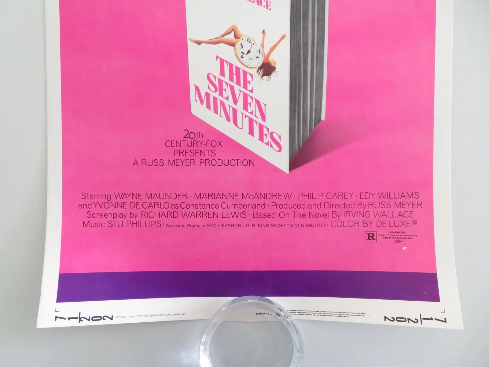 The Seven Minutes US Insert Poster Wayne Maunder Marianne McAndrew 1971, изображение 4