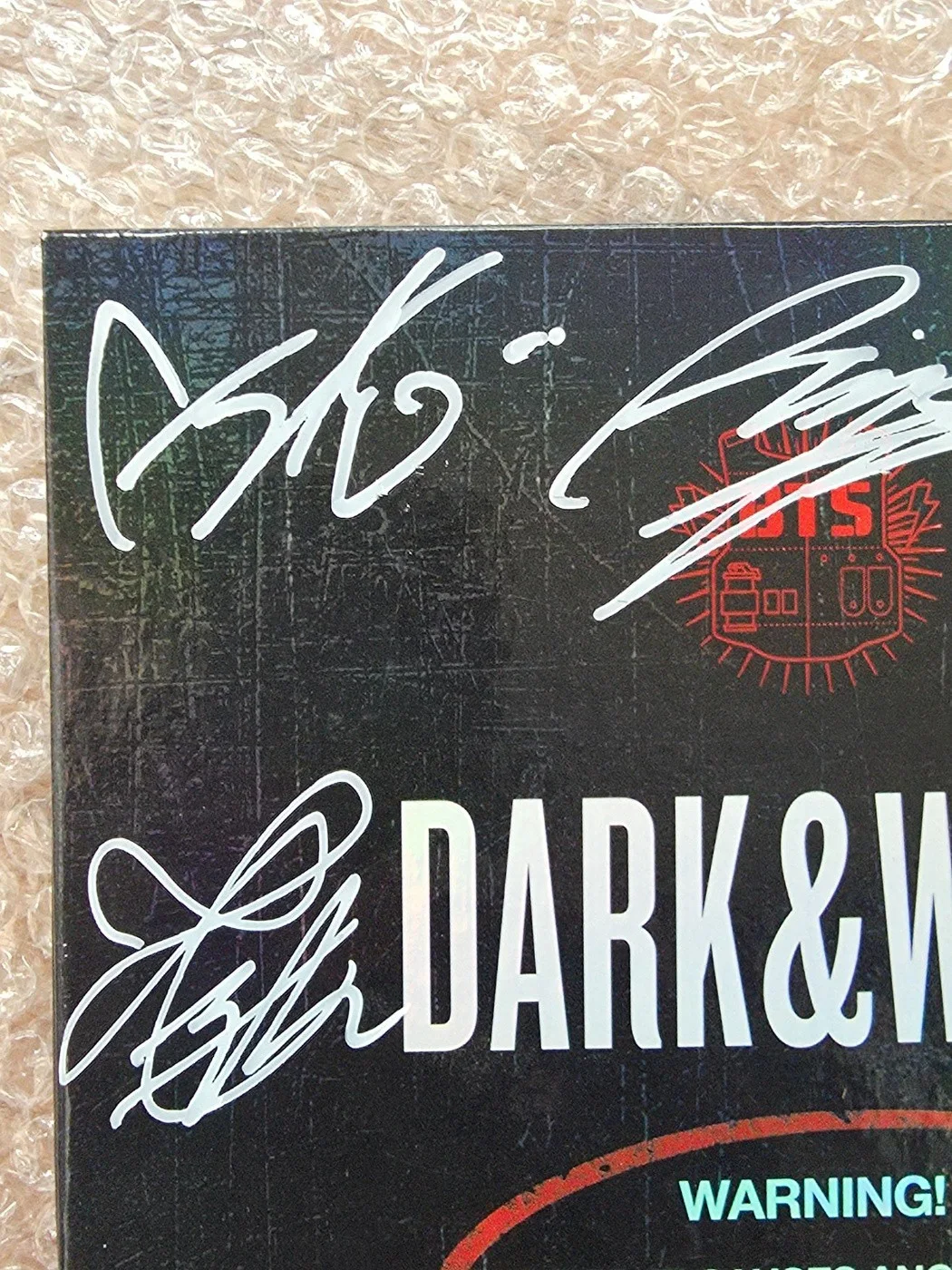 BTS BANGTAN BOYS Promo Dark & Wild Danger Album Autographed Hand Signed, image 4