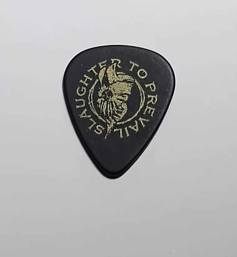 SLAUGHTER TO PREVAIL SIGNED GRIZZLY VINYL JACK SIMMONS MIKE PETROY GUITAR PICK, image 2