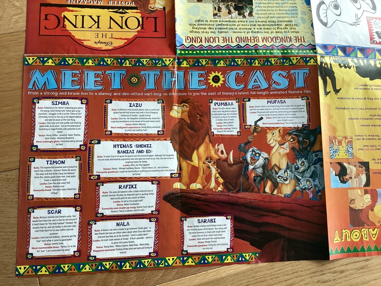 1994 Disney's Lion King Giant Poster, image 5
