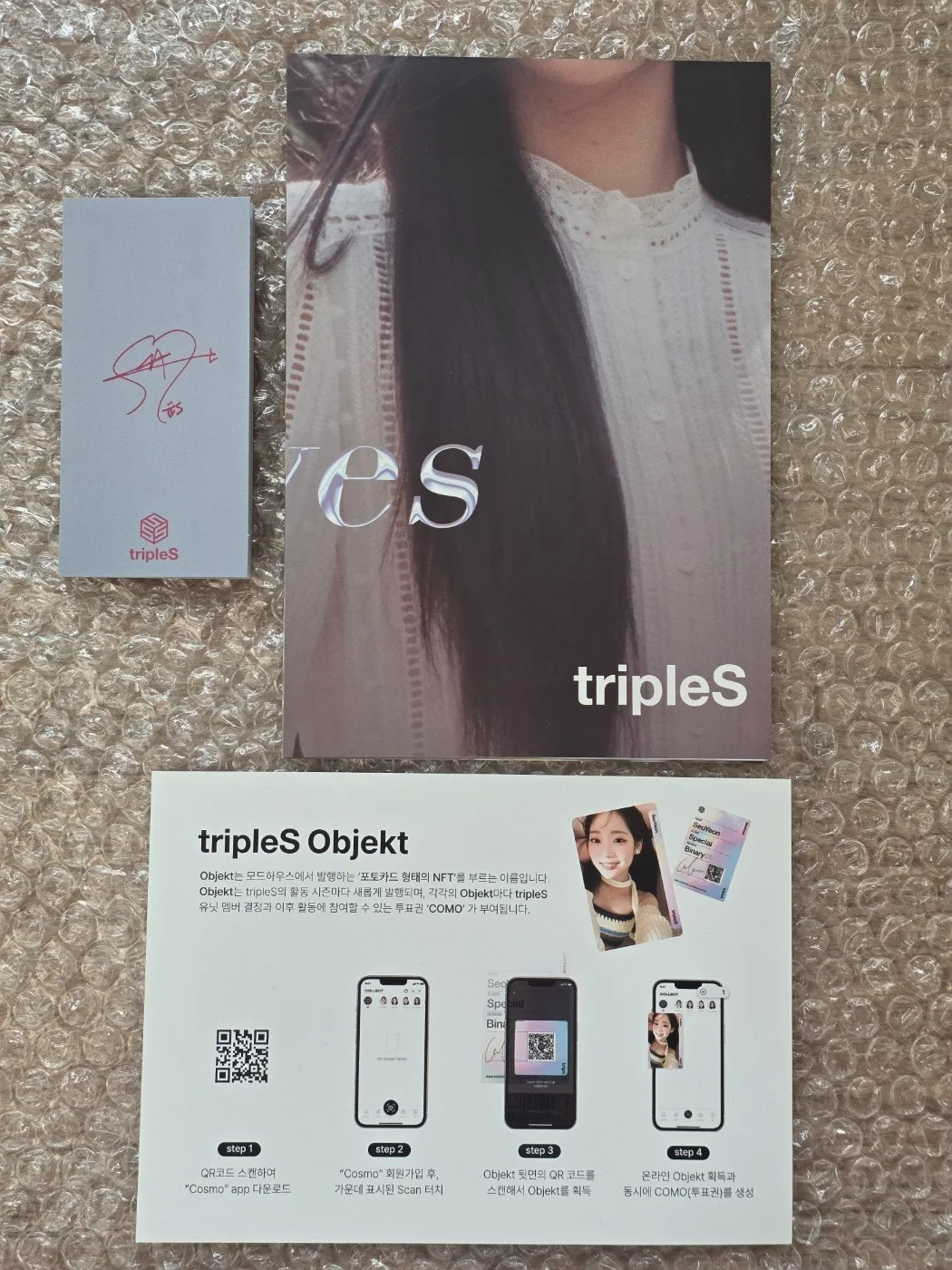 Triples + (KR) ystal Eyes Aesthetic A Ver. Album Autographed Hand Signed All Me, изображение 2