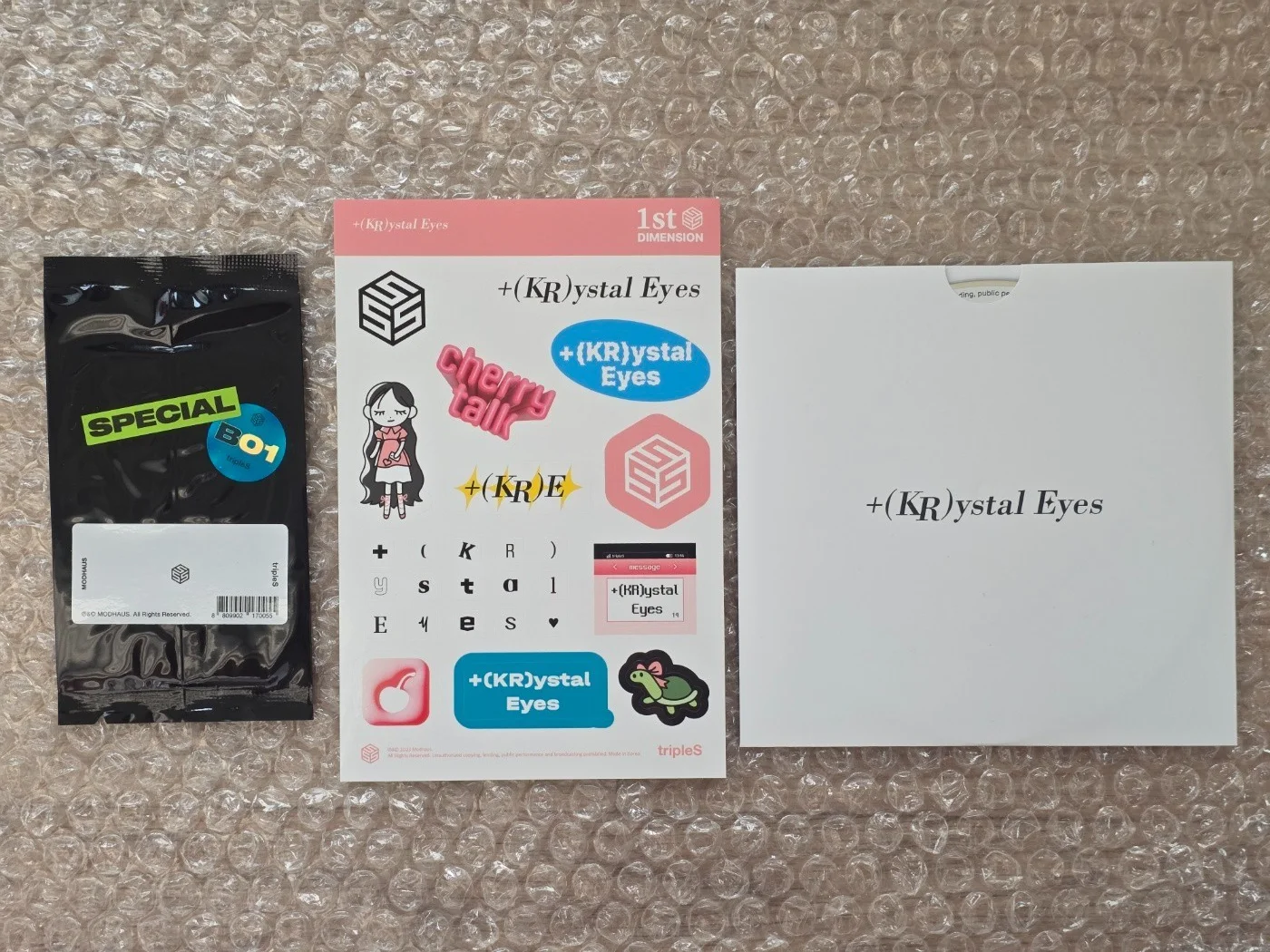 Triples + (KR) ystal Eyes Aesthetic A Ver. Album Autographed Hand Signed All Me, изображение 3
