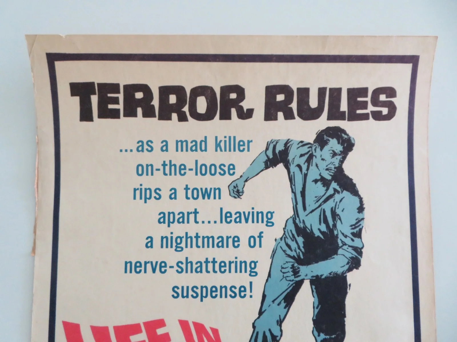 Life in Danger US Insert Poster Derren Nesbitt Julie Hopkins 1963, изображение 2