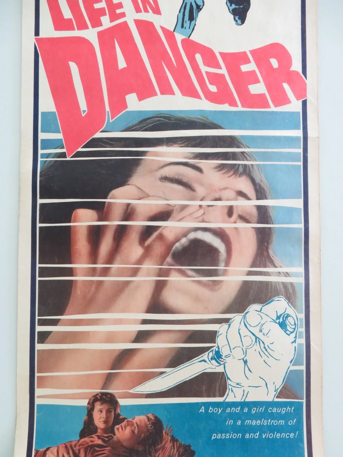 Life in Danger US Insert Poster Derren Nesbitt Julie Hopkins 1963, изображение 3