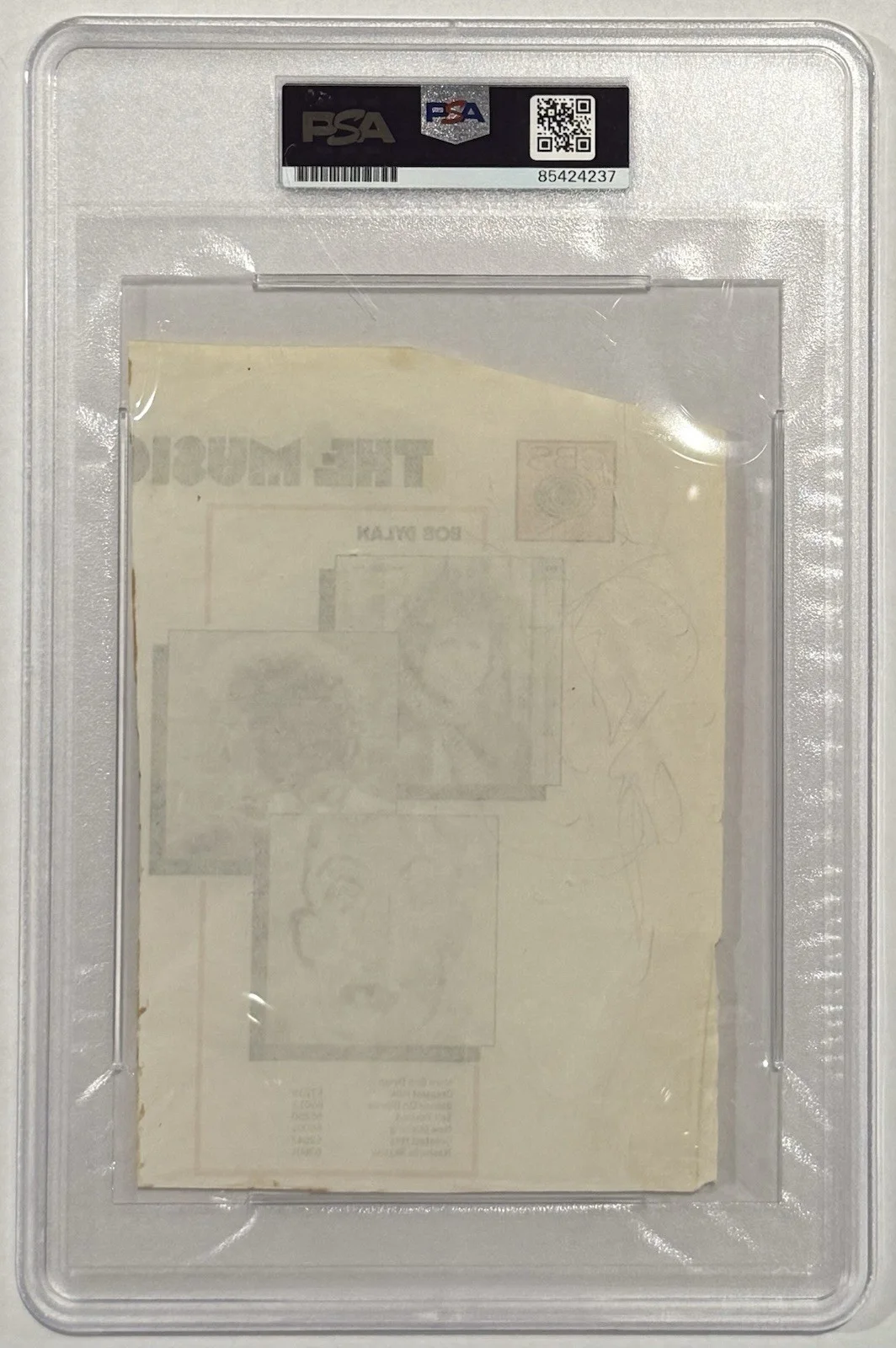Bob Dylan Signed Magazine Advertisment Cut PSA Authentic Auto VINTAGE Signature, изображение 4