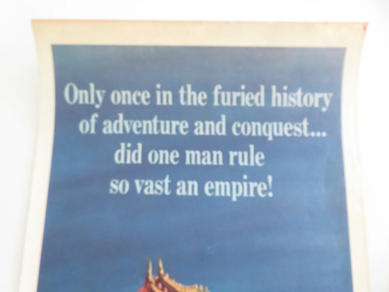 Genghis Khan US Insert Poster Stephen Boyd Omar Sharif 1965, image 2