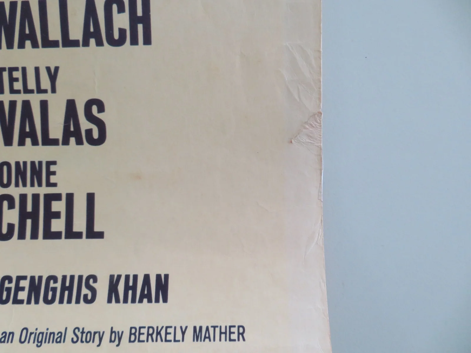 Genghis Khan US Insert Poster Stephen Boyd Omar Sharif 1965, image 5
