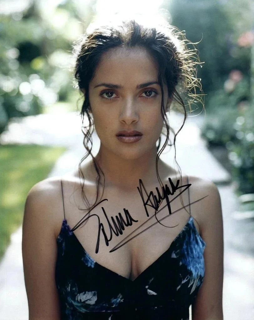 SALMA HAYEK — SALMA HAYEK 8.5X11 SIGNED PHOTO AUTOGRAPH ORIGINAL MEXICAN SIGNATURE REPRINT