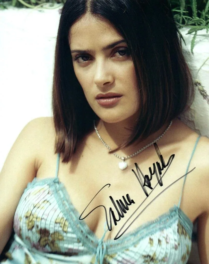 SALMA HAYEK — SALMA HAYEK 8.5X11 SIGNED PHOTO AUTOGRAPH ORIGINAL MEXICAN SIGNATURE REPRINT