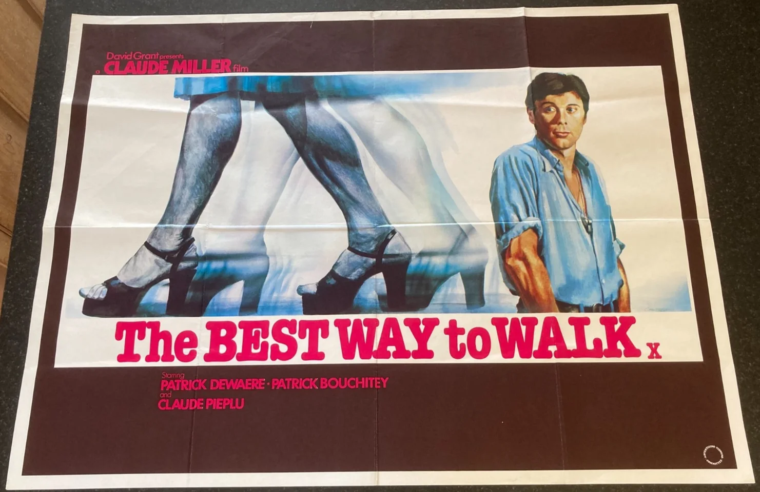 THE BEST WAY TO WALK 1976 Original Cinema UK Quad Movie POSTER French Chantrell, изображение 2