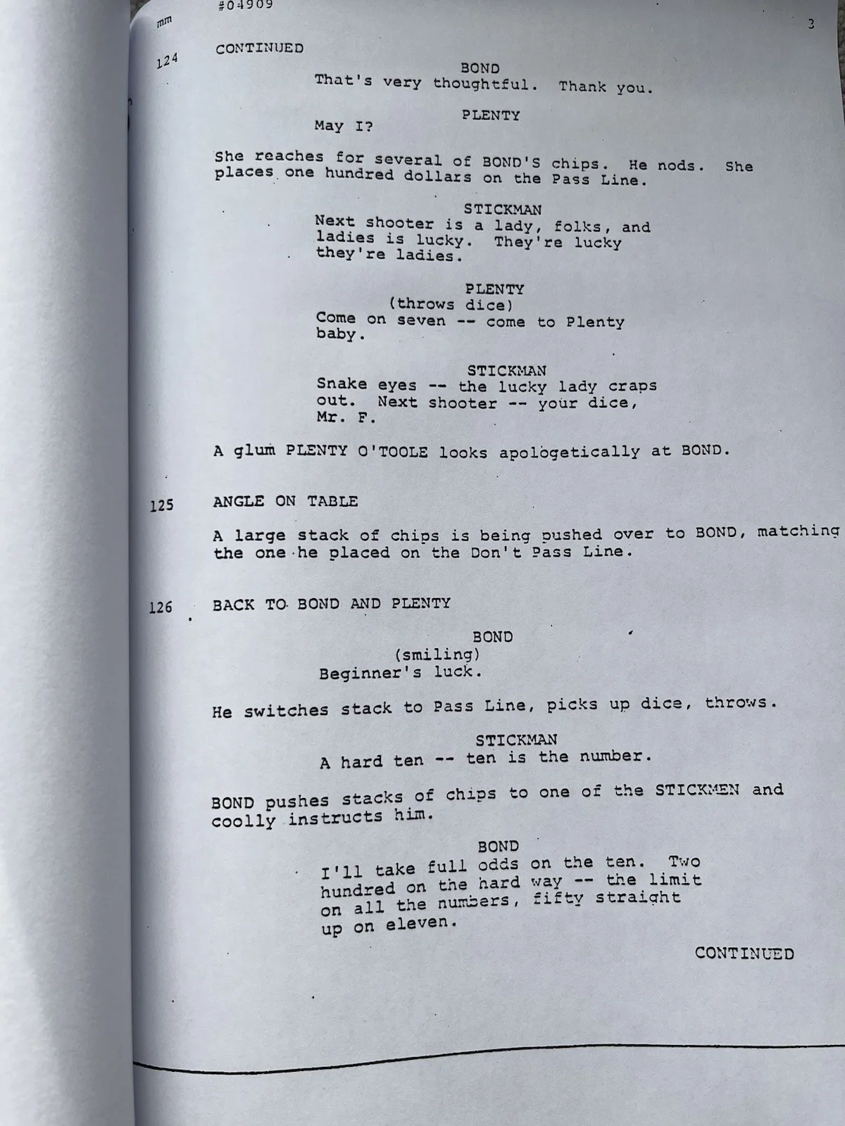 Diamonds Are Forever Film Script / Screenplay. Sean Connery, Jill St. John., image 2