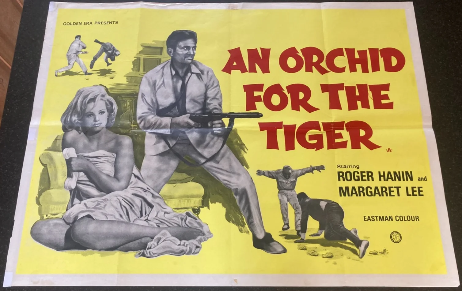 AN ORCHID FOR THE TIGER 1966 Original Cinema UK Quad Movie POSTER Margaret Lee, изображение 2