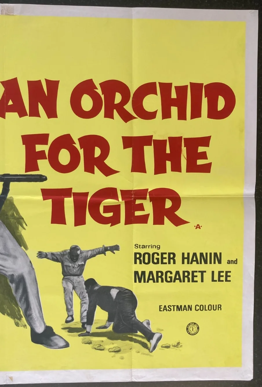 AN ORCHID FOR THE TIGER 1966 Original Cinema UK Quad Movie POSTER Margaret Lee, изображение 4