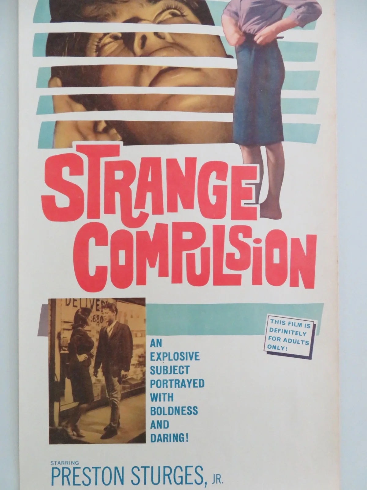 Strange Compulsion US Insert Poster Soloman Sturges Helen Melene 1964, image 3