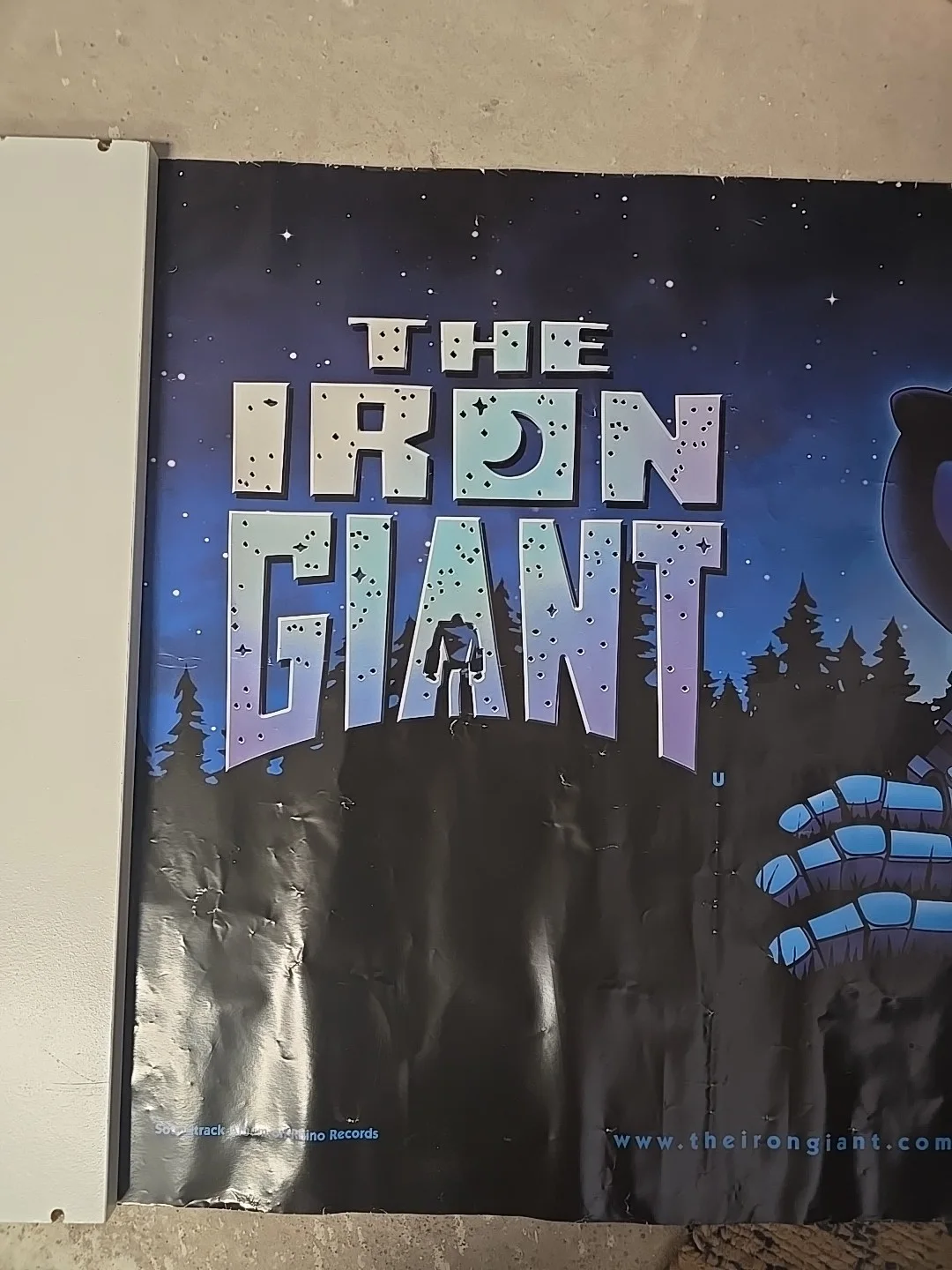 THE IRON GIANT Original Cinema QUAD ROLLED POSTER TED HUGHES 1999, image 2