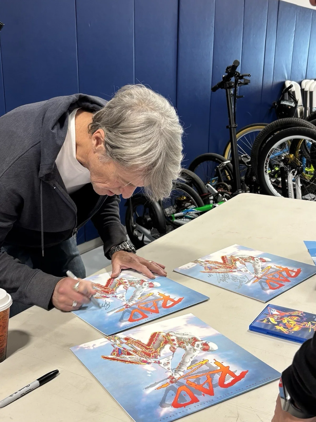 Rad Autographed Blu-ray and Soundtrack LP Signed by Cru 33 Original, изображение 5