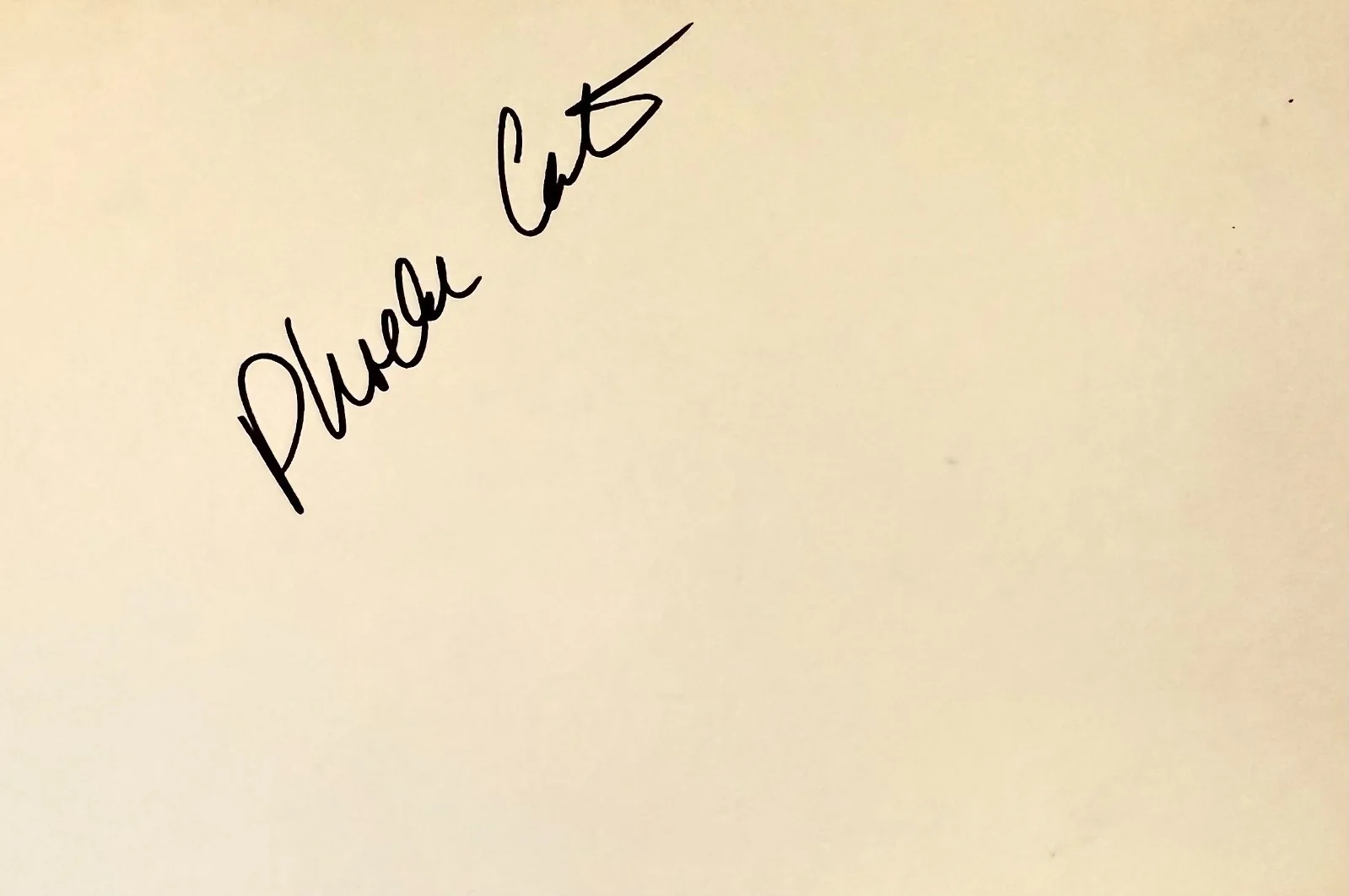 Phoebe Cates — PHOEBE CATES Autographed Signed INDEX CARD Fast Times at Ridgemont High GREMLINS, image 3