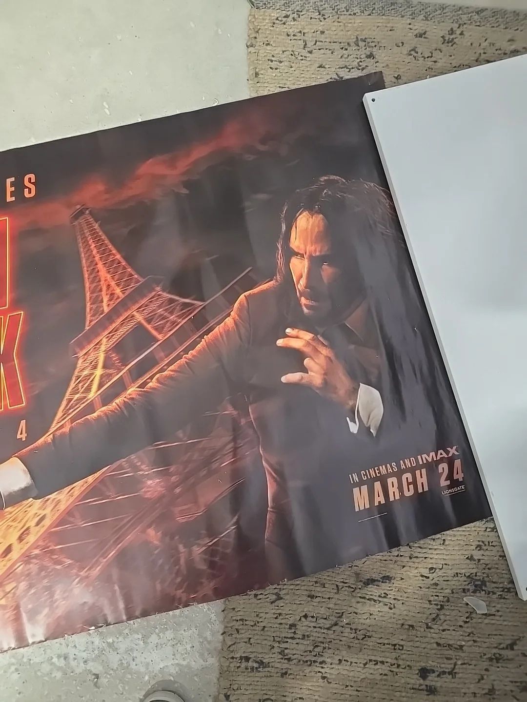 JOHN WICK CHAPTER 4 original UK cinema quad poster, image 3