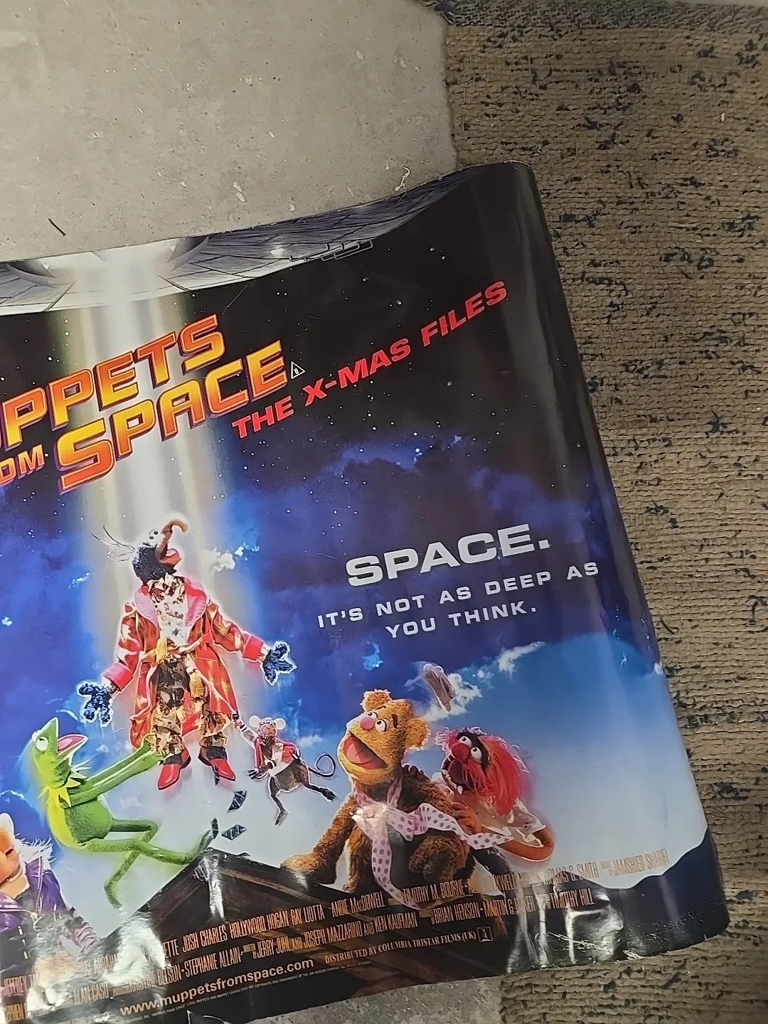 Muppets From Space UK Quad Film Movie Poster Great Condition, изображение 3