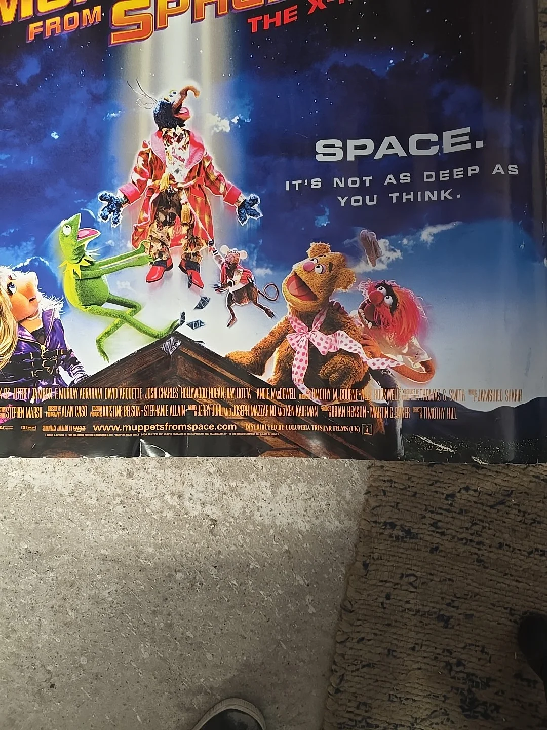 Muppets From Space UK Quad Film Movie Poster Great Condition, изображение 4
