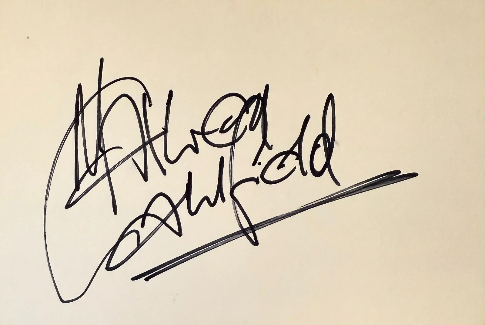 Maxwell Caulfield — MAXWELL CAULFIELD Signed Autographed 4x6 INDEX CARD The Colbys The Supernaturals, изображение 3