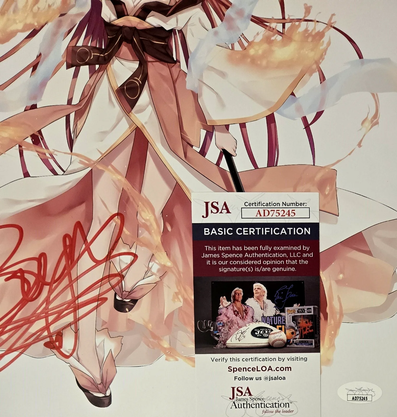 Bryn Apprill — Date A Live Signed Photo Bryn Apprill Kotori Itsuka Anime Autograph JSA COA 245, изображение 2