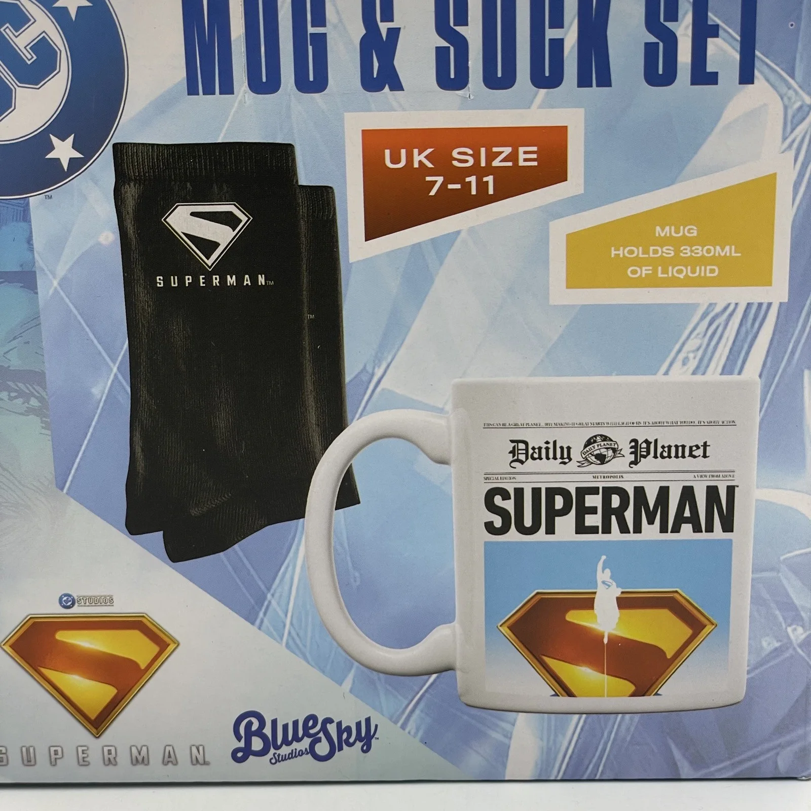 Superman • Mug & Socks Set • Officially Licensed • DC Comics • New in Box, image 3
