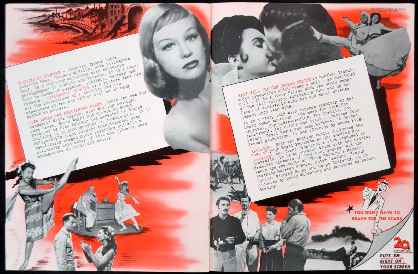 LETTER FROM MURRAY SILVERSTONE 1952 Marlon Brando, Susan Hayward TRADE ADVERT, изображение 4