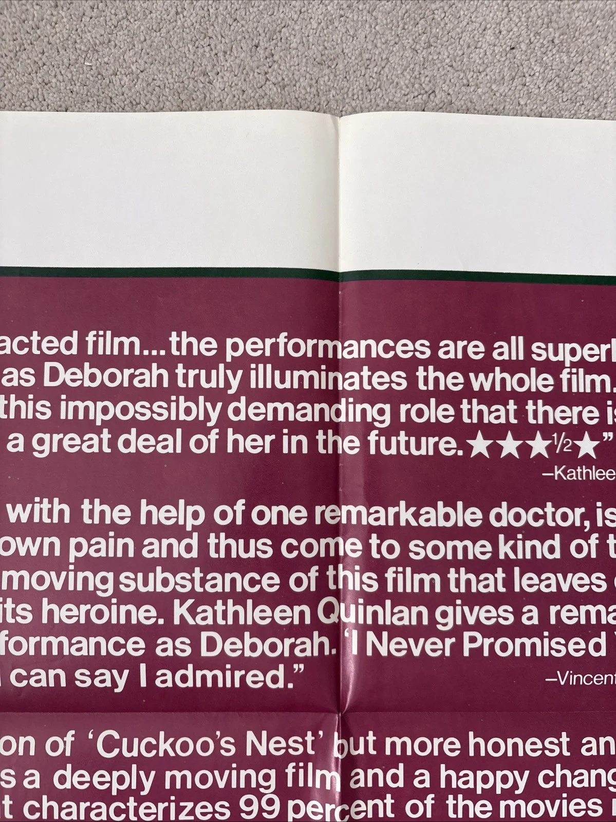 I Never Promised You A Rose Garden (1977) Original US One Sheet Movie Poster, изображение 3