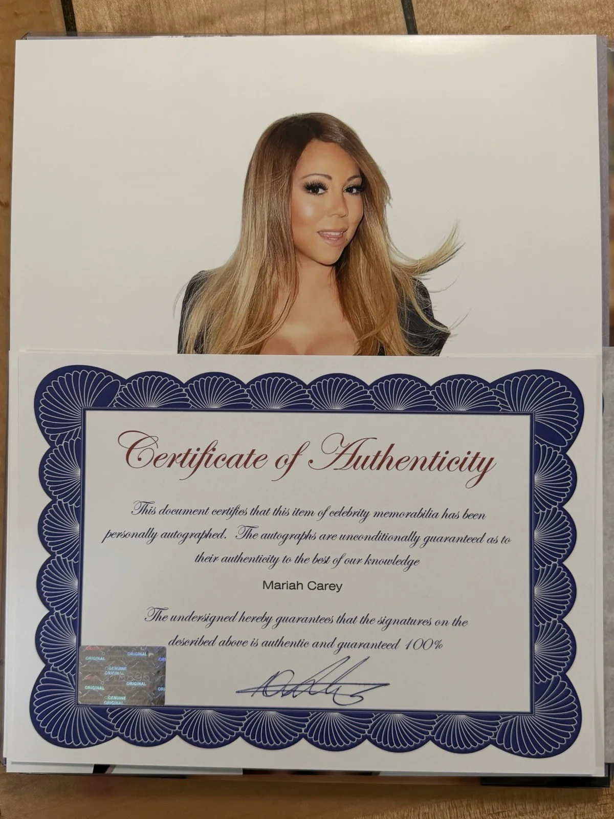 Mariah Carey Signed 8X10 Photo, image 2