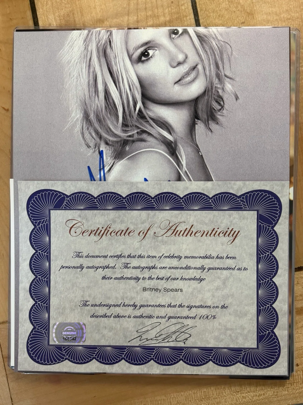 Britney Spears Signed 8x10 Photo, image 2