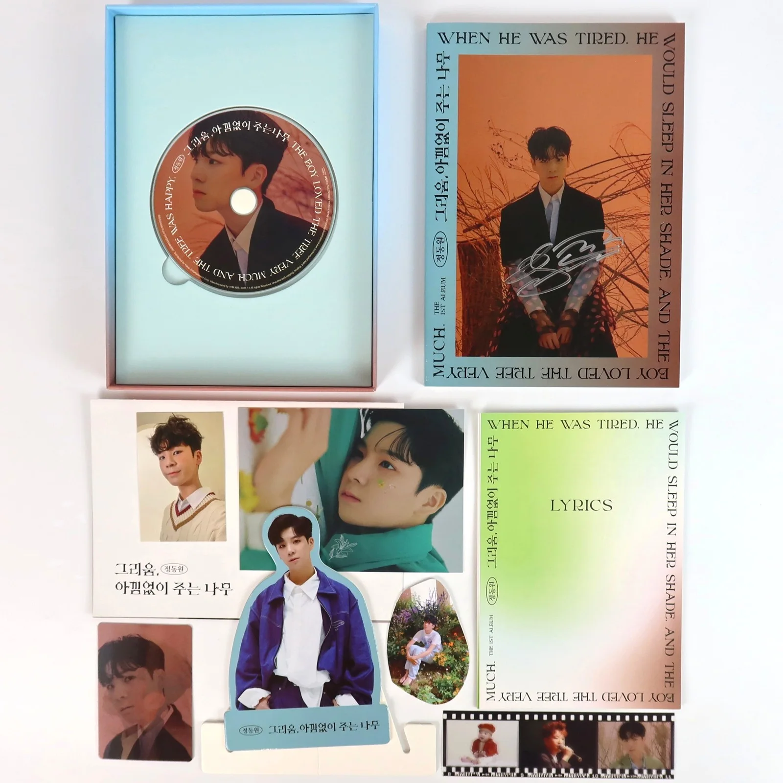 Jeong Dong Won – The Giving Tree 1st Album Signed Promo CD K-Pop Trot 2021, image 2