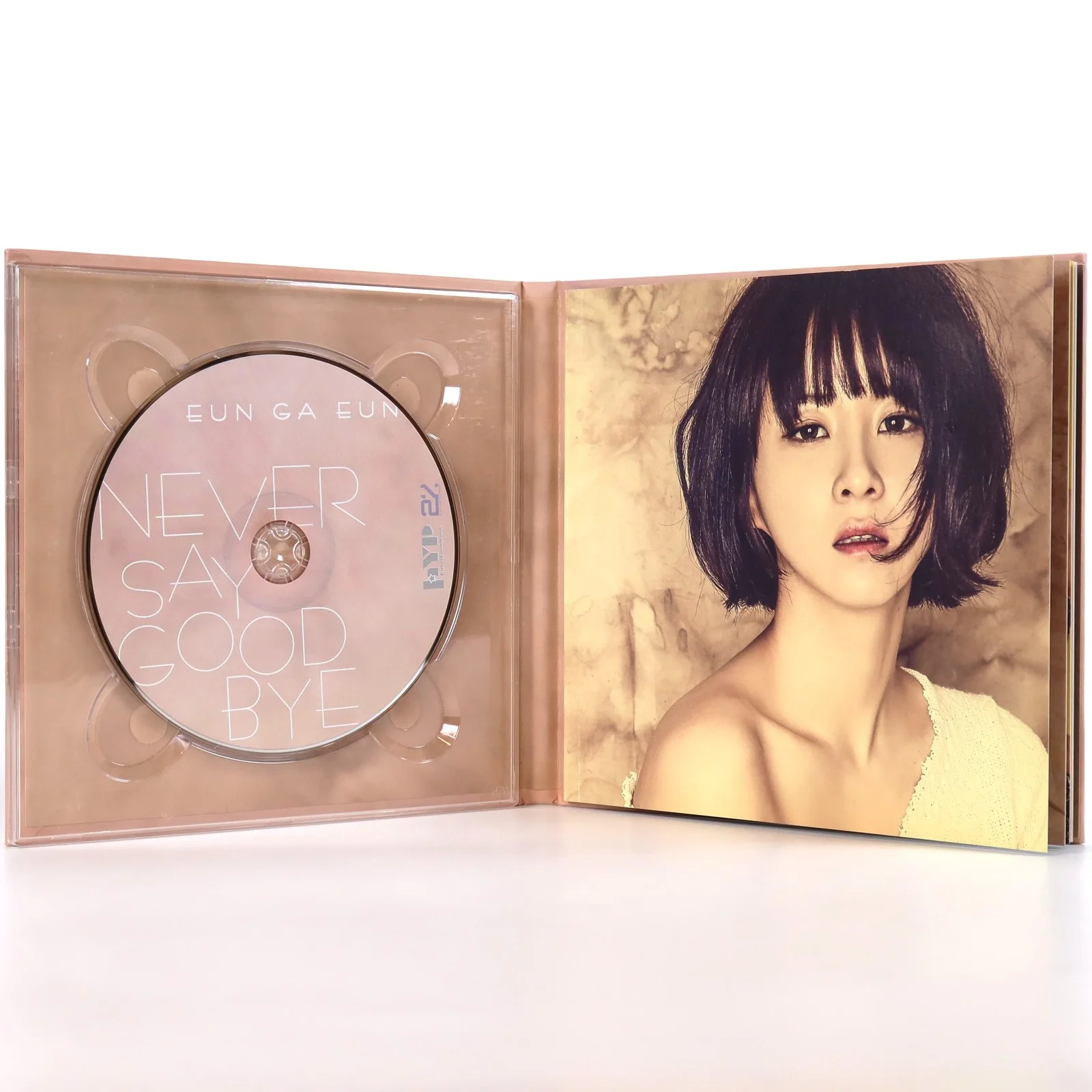 Eun Ga Eun – Never Say Goodbye Album Signed Promo CD Trot 2015, image 3